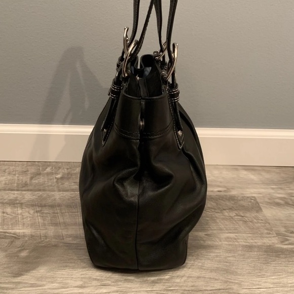 Coach Soho Pleated Black Soft Bag Tote - Picture 4 of 8